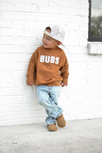 Load image into Gallery viewer, Bubs Chenille Child Waffle Sleeve Crewneck - Faded Autumn