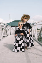 Load image into Gallery viewer, Checker Flame Hooded Towel