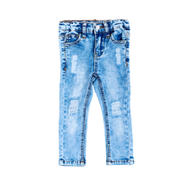 Load image into Gallery viewer, DISTRESSED JEANS -MEDIUM WASH