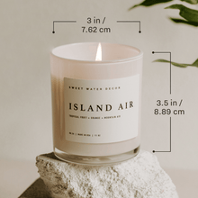 Load image into Gallery viewer, Island Air Soy Candle - White Jar - 11 oz