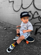 Load image into Gallery viewer, Grey Acid Wash Sweat Shorts