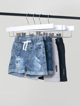 Load image into Gallery viewer, Distressed Denim Short