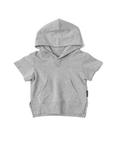 Load image into Gallery viewer, Short Sleeve Hoodie - Grey