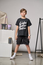 Load image into Gallery viewer, Raw Edge Cargo Short - Black