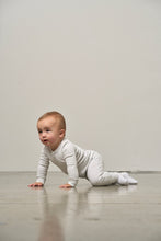 Load image into Gallery viewer, 2-Way Zip Romper- Light Heather Grey