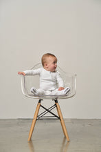 Load image into Gallery viewer, 2-Way Zip Romper- Light Heather Grey