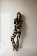 Load image into Gallery viewer, Black Checkered | Women's Bamboo Pajamas
