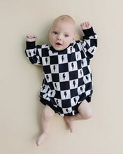 Load image into Gallery viewer, Bubble Romper | Charcoal Bolts