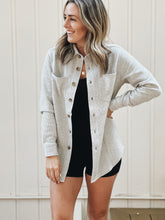 Load image into Gallery viewer, Adult Waffle Shacket | Heather Gray