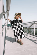 Load image into Gallery viewer, Checker Flame Hooded Towel