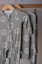 Load image into Gallery viewer, Bamboo Zip Pajamas | Peace