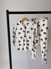 Load image into Gallery viewer, Black & White Yin Yang | Two Piece Bamboo Pajamas