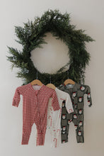 Load image into Gallery viewer, Bamboo Zip Pajamas | Candy Cane