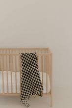 Load image into Gallery viewer, Muslin Swaddle | Black Checkerboard