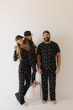 Load image into Gallery viewer, Women's Bamboo Pajama | Midnight Lightning Bolt