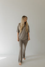 Load image into Gallery viewer, Short Sleeve Women's Bamboo Pajama | Faded Checkerboard