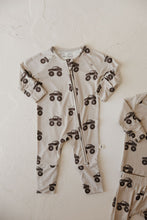 Load image into Gallery viewer, Bamboo Zip Pajamas | Monster Truck