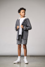 Load image into Gallery viewer, Raw Edge Cargo Short - Charcoal Wash