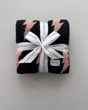 Load image into Gallery viewer, Lightning Bolt Fuzzy Blanket | Mocha
