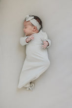 Load image into Gallery viewer, Oatmeal Bamboo Stretch Crib Sheet