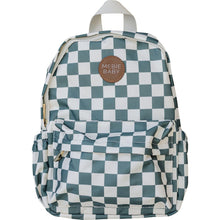 Load image into Gallery viewer, Green Checkered Mini Backpack