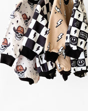 Load image into Gallery viewer, Bubble Romper | Charcoal Bolts