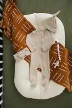 Load image into Gallery viewer, Olive Bamboo Stretch Crib Sheet