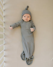 Load image into Gallery viewer, Oatmeal Bamboo Stretch Crib Sheet