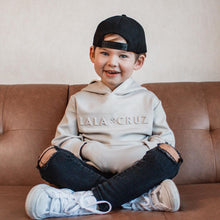 Load image into Gallery viewer, Lala + Cruz x Bay Co Silky Embossed Hoodie
