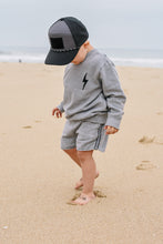 Load image into Gallery viewer, Grey Acid Wash Sweat Shorts