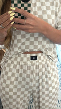 Load image into Gallery viewer, Women's Boxy Tee Lounge Set | Checkerboard