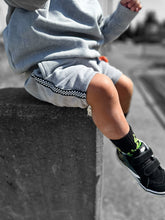 Load image into Gallery viewer, Grey Acid Wash Sweat Shorts