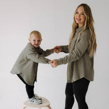 Load image into Gallery viewer, Adult Waffle Shacket | Heather Gray