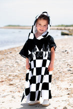 Load image into Gallery viewer, Checker Flame Hooded Towel