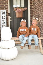 Load image into Gallery viewer, Bubs Chenille Child Waffle Sleeve Crewneck - Faded Autumn