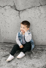 Load image into Gallery viewer, Hooded Denim Jacket - Grey