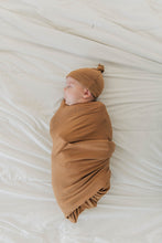 Load image into Gallery viewer, Mustard Bamboo Newborn Knot Hat