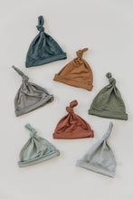 Load image into Gallery viewer, Mustard Bamboo Newborn Knot Hat