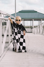 Load image into Gallery viewer, Checker Flame Hooded Towel