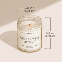 Load image into Gallery viewer, In My Mom Era Soy Candle - Clear Jar - 9 oz (Wildflowers and Salt)