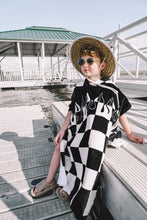 Load image into Gallery viewer, Checker Flame Hooded Towel