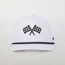 Load image into Gallery viewer, FINISH LINE WHITE ADVENTURE SNAPBACK