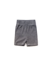 Load image into Gallery viewer, Acid Wash Ribbed Short - Black
