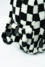 Load image into Gallery viewer, The Aspen Mini Backpack- Sherpa Black and White Check