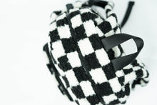 Load image into Gallery viewer, The Aspen Mini Backpack- Sherpa Black and White Check