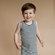 Load image into Gallery viewer, Blazies Tank - Charcoal Stripe