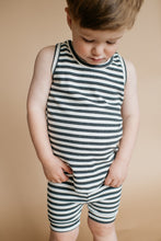 Load image into Gallery viewer, Blazies Tank - Charcoal Stripe