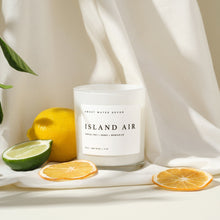 Load image into Gallery viewer, Island Air Soy Candle - White Jar - 11 oz