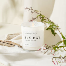 Load image into Gallery viewer, Spa Day Soy Candle - White Jar - 11 oz