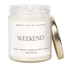 Load image into Gallery viewer, Weekend Soy Candle - Clear Jar - 9 oz
